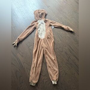 Celebrate Halloween women’s sloth costume pajamas one piece size 0-2 (XS)